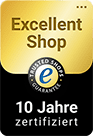Excellent Shop Award für mehr als 10 Jahre Trusted Shops-Gütesiegel